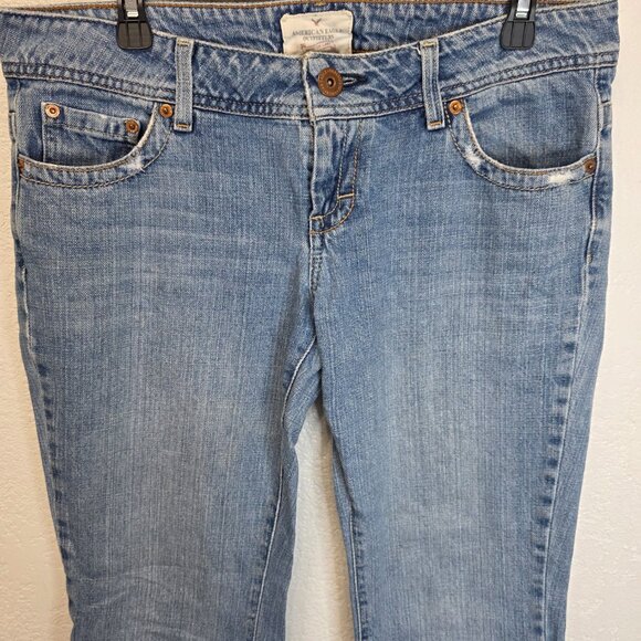 American Eagle Blue Jeans Women’s Size 10 Straight Leg Casual Denim - Picture 3 of 12